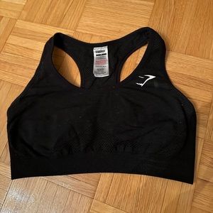 Black Seamless Crop top